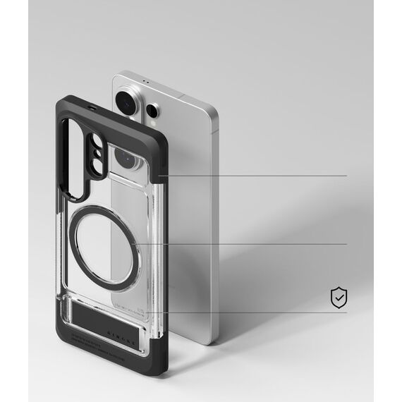 Ringke UX Magnetic MagSafe Case for Samsung Galaxy S26 Ultra - Clear Black