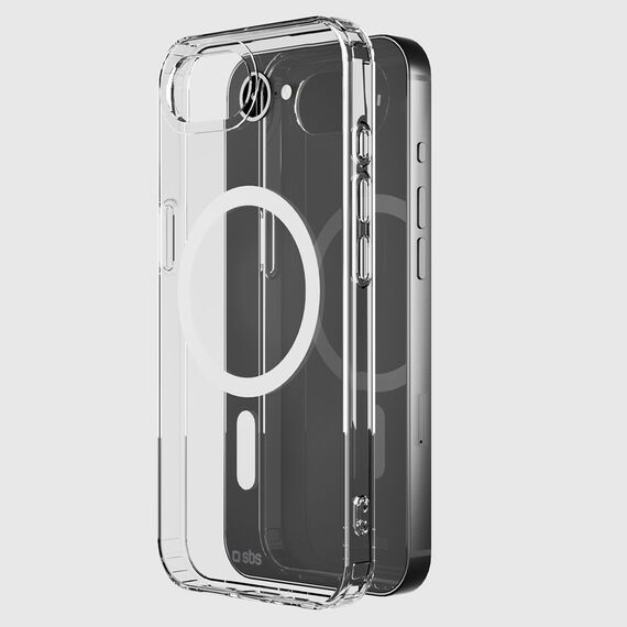 SBS Cover Light Mag Protective Case for iPhone 16e / 17e Compatible with MagSafe - Transparent - Uncategorized Cases (2) - Cases - Techbox