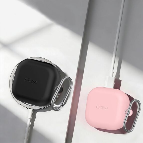 Tech-Protect Silicone Hook Case for Samsung Galaxy Buds 4 / 4 Pro - Navy Blue