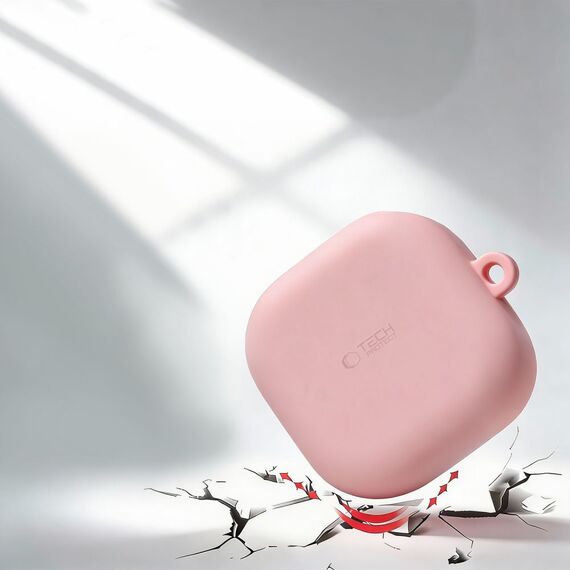 Tech-Protect Silicone Hook Case for Samsung Galaxy Buds 4 / 4 Pro - Pink