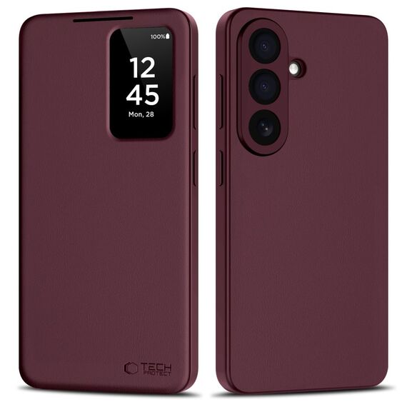 Tech-Protect Smart Wallet Case for Samsung Galaxy S26 - Burgundy - Uncategorized Cases (2) - Cases - Techbox
