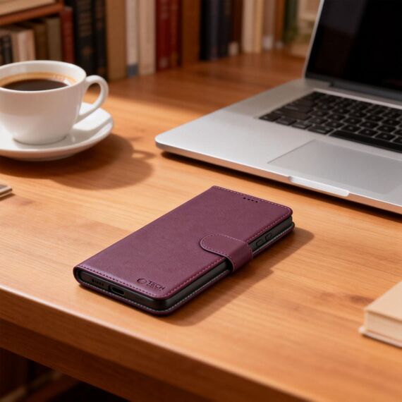 Tech-Protect Wallet Case for Samsung Galaxy A36 / A56 / A37 5G - Burgundy - Uncategorized Cases (2) - Cases - Techbox