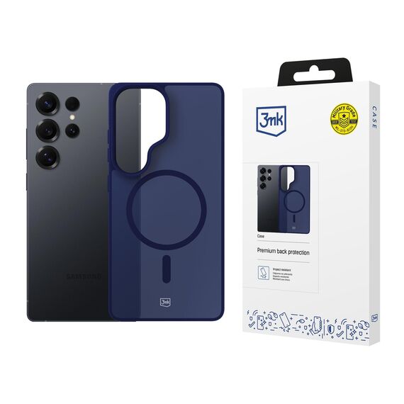 3mk Smoke MagCase for Samsung Galaxy S25 Ultra - Blue-Translucent
