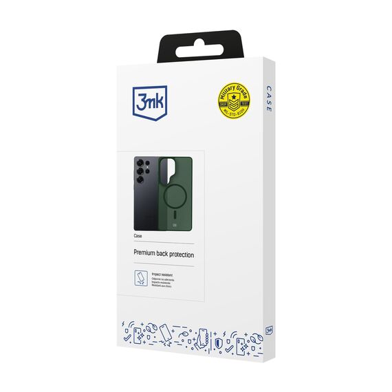 3mk Smoke MagCase for Samsung Galaxy S25 Ultra - Green-Translucent