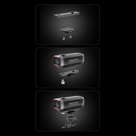 AKEEYO 710 Lite Handlebar Action Camera for Bikes and Motorcycles - Black | Techbox