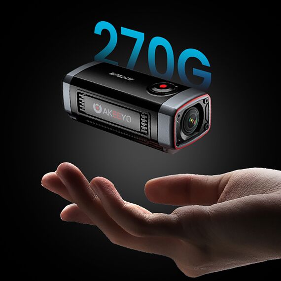 AKEEYO 710 Lite Handlebar Action Camera for Bikes and Motorcycles - Black | Techbox