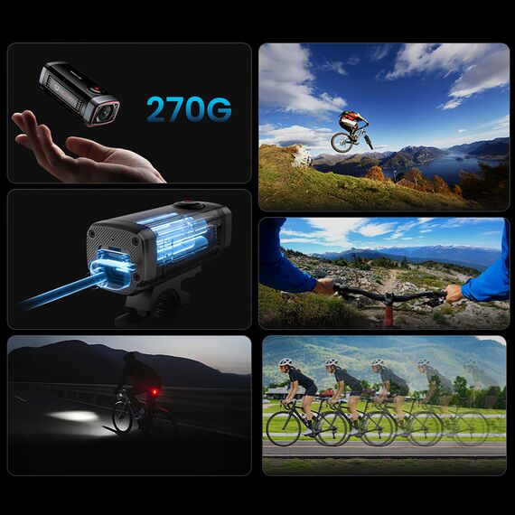 AKEEYO 710 Lite Handlebar Action Camera for Bikes and Motorcycles - Black | Techbox