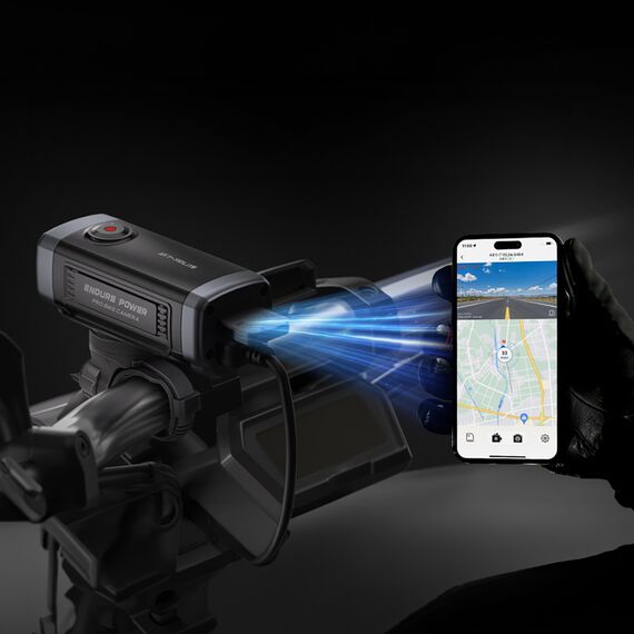 AKEEYO 710 Lite Handlebar Action Camera for Bikes and Motorcycles - Black | Techbox