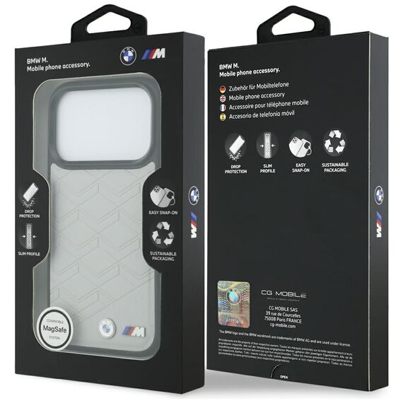 BMW M Shape Logo MagSafe Case for iPhone 17 Pro Max - Gray