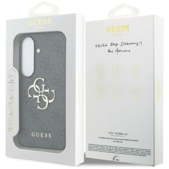 Guess 4G Big Metal Logo Case for Samsung Galaxy S26 - Black