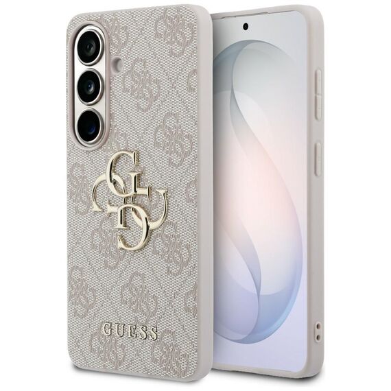 Guess 4G Big Metal Logo Case for Samsung Galaxy S26 - Pink