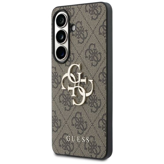 Guess 4G Big Metal Logo Case for Samsung Galaxy S26 Plus - Brown