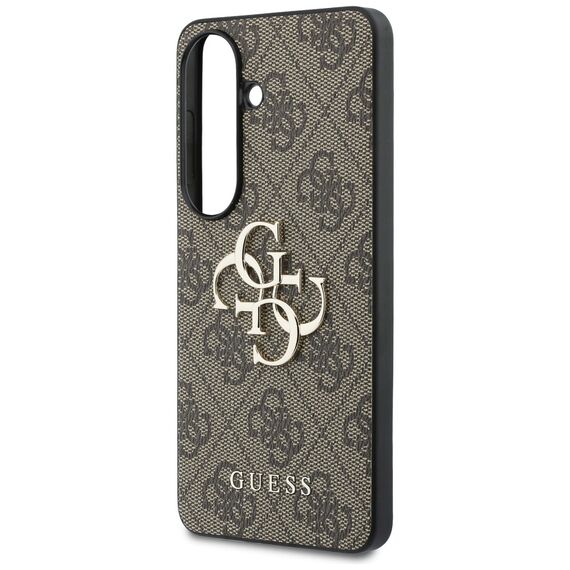 Guess 4G Big Metal Logo Case for Samsung Galaxy S26 Plus - Brown