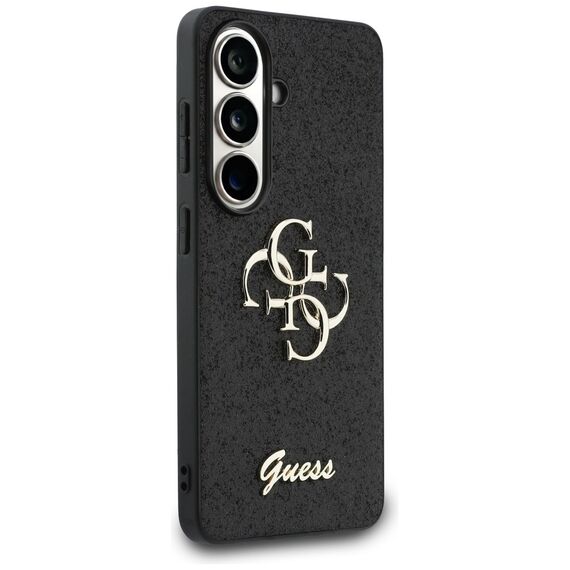 Guess Fixed Glitter Big 4G Metal Logo case for Samsung Galaxy S26 - black