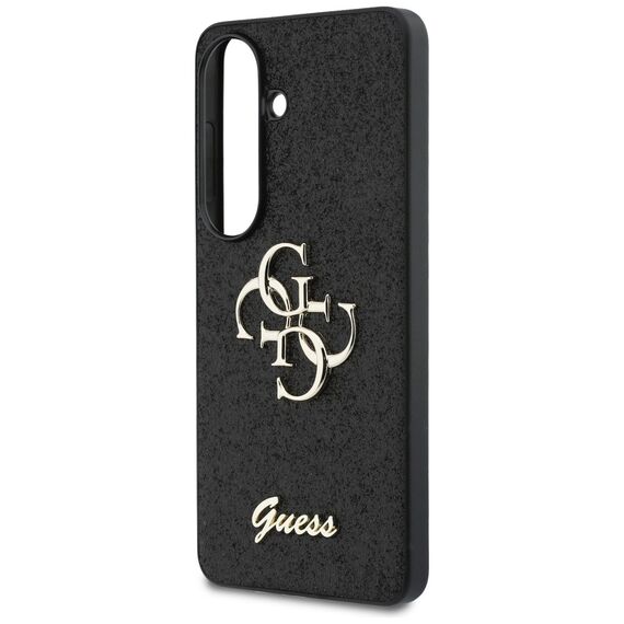 Guess Fixed Glitter Big 4G Metal Logo case for Samsung Galaxy S26 - black