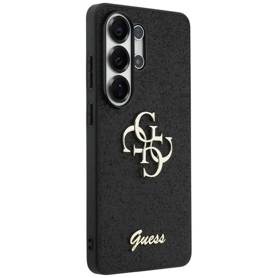 Guess Fixed Glitter Big 4G Metal Logo case for Samsung Galaxy S26 Ultra - black