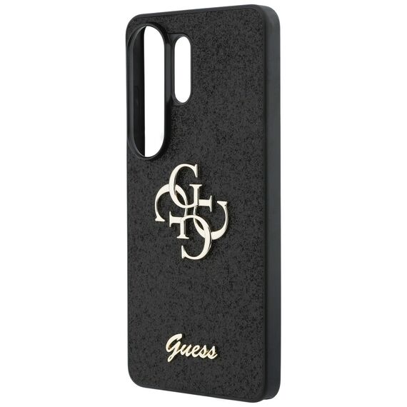 Guess Fixed Glitter Big 4G Metal Logo case for Samsung Galaxy S26 Ultra - black