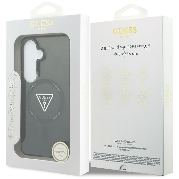 Guess IML Gradient Triangle MagSafe Case for Samsung Galaxy S26 - Black