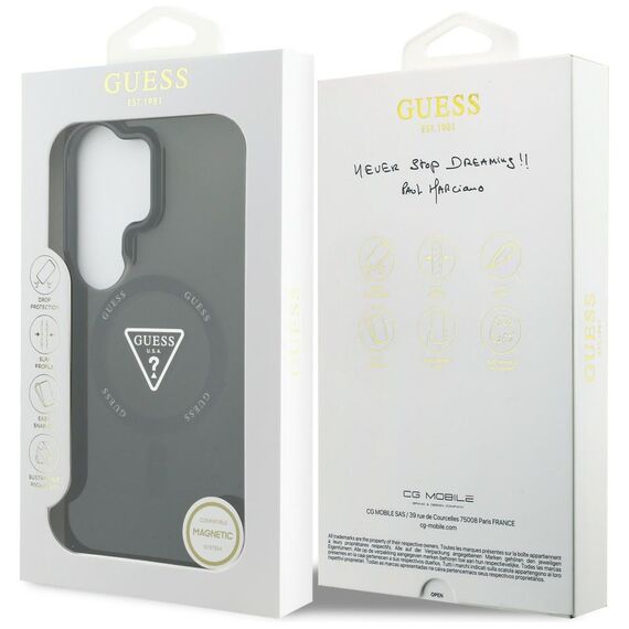 Guess IML Gradient Triangle MagSafe Case for Samsung Galaxy S26 Ultra - Black
