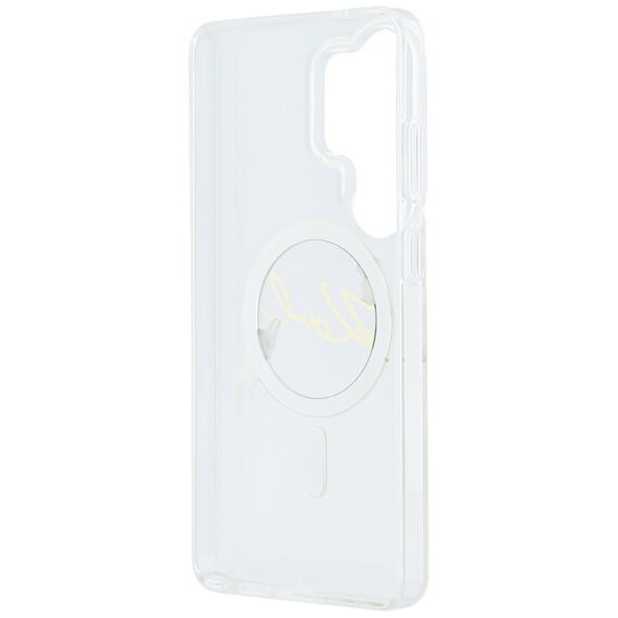 Karl Lagerfeld IML KC Script MagSafe Case for Samsung Galaxy S26 Ultra - Transparent