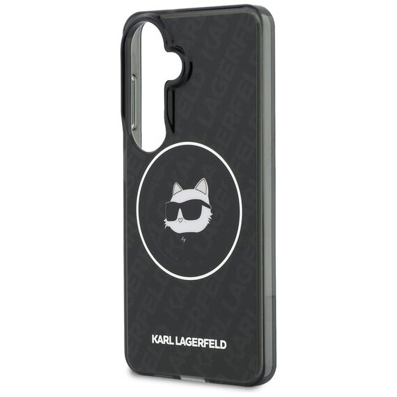 Karl Lagerfeld IML Repeated Choupette MagSafe Case for Samsung Galaxy S26 - Black