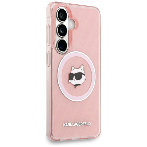 Karl Lagerfeld IML Repeated Choupette MagSafe Case for Samsung Galaxy S26 - Pink
