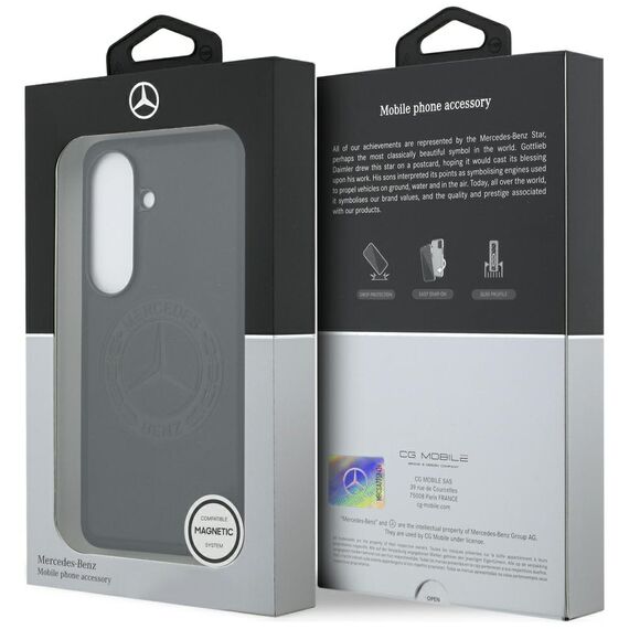 Mercedes Vintage Logo MagSafe Case for Samsung Galaxy S26 - Black