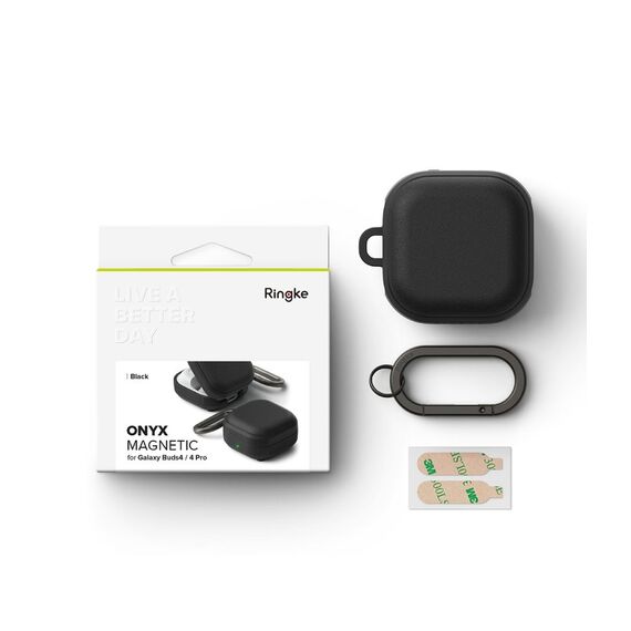 Ringke Onyx Magnetic Case for Samsung Galaxy Buds 4 / 4 Pro - Black