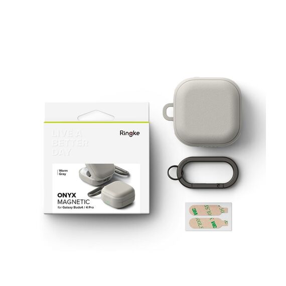 Ringke Onyx Magnetic Case for Samsung Galaxy Buds 4 / 4 Pro - Gray