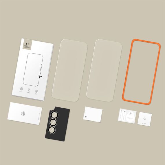 Tech-Protect Easy Set+ 3-Pack Tempered Glass for Samsung Galaxy A57 5G