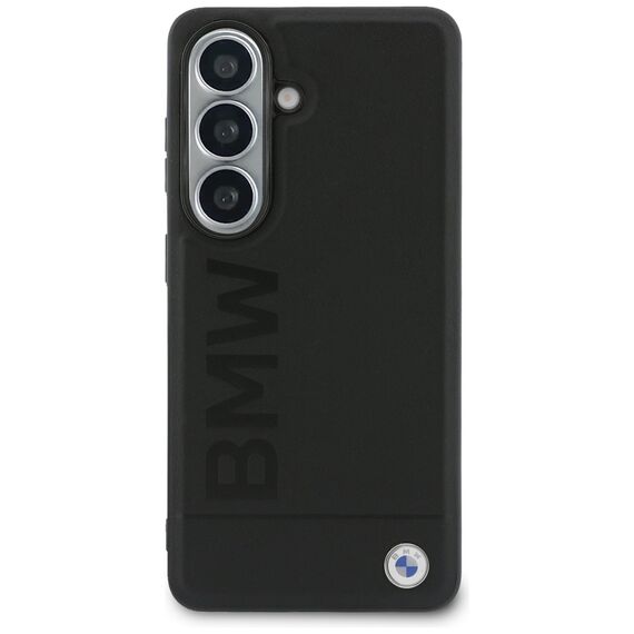 BMW Leather Hot Stamp MagSafe Case for Samsung Galaxy S26 - Black
