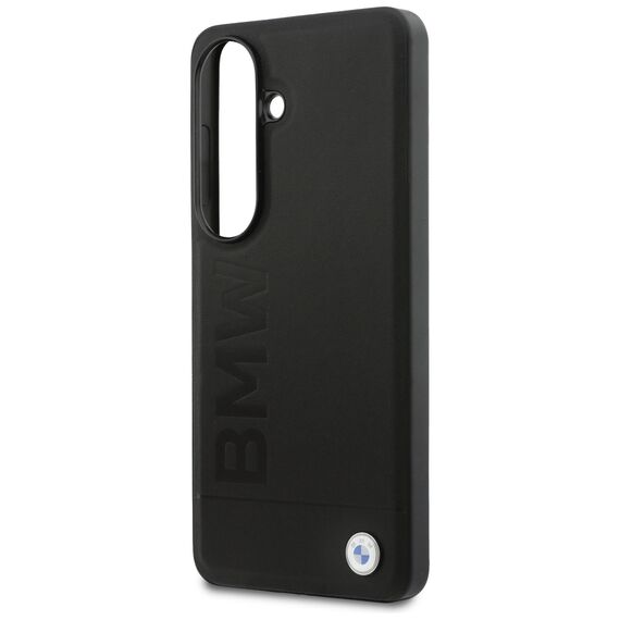 BMW Leather Hot Stamp MagSafe Case for Samsung Galaxy S26 Plus - Black