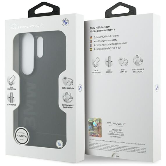 BMW Leather Hot Stamp MagSafe Case for Samsung Galaxy S26 Ultra - Black