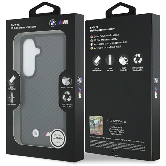 BMW M Kevlar Logo MagSafe Case for Samsung Galaxy S26 - Black