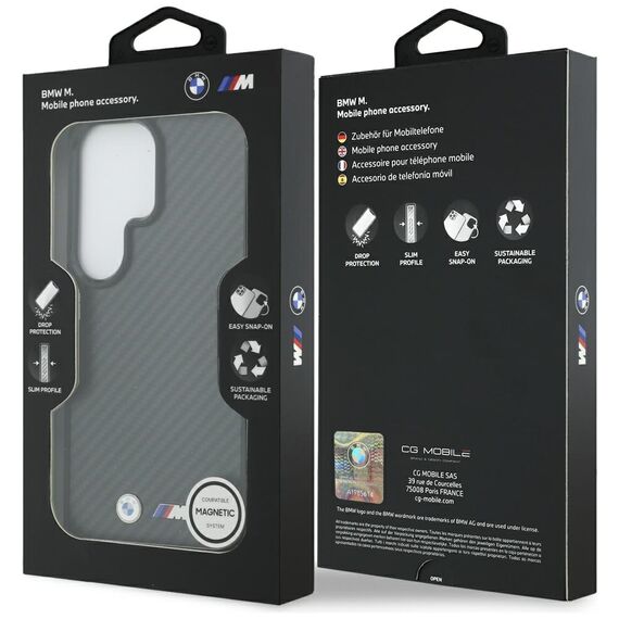 BMW M Kevlar Logo MagSafe Case for Samsung Galaxy S26 Ultra - Black