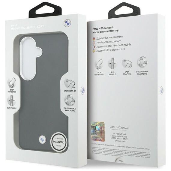 BMW Sign Metal Logo MagSafe Case for Samsung Galaxy S26 - Black