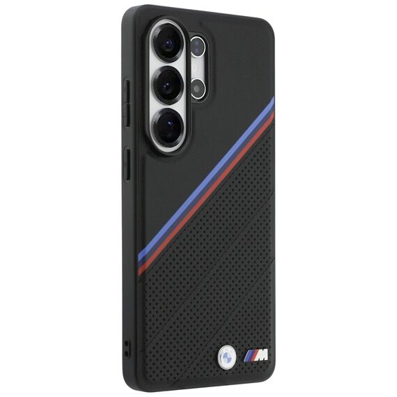 BMW Tricolor Metal Logo MagSafe Case for Samsung Galaxy S26 Ultra - Black