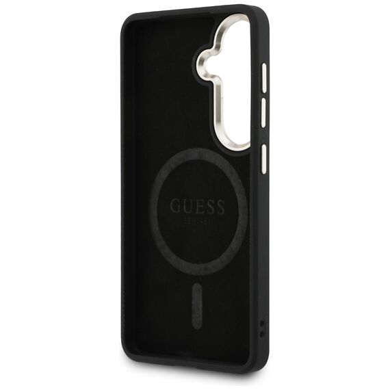 Etui Guess 4G Embossed Ring MagSafe na Samsung Galaxy S26 Plus - brązowe