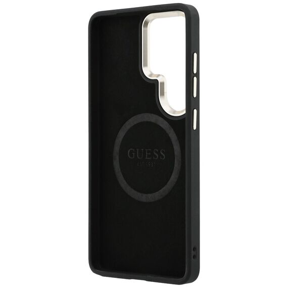 Etui Guess Perforated Logo MagSafe na Samsung Galaxy S26 Ultra - czarne
