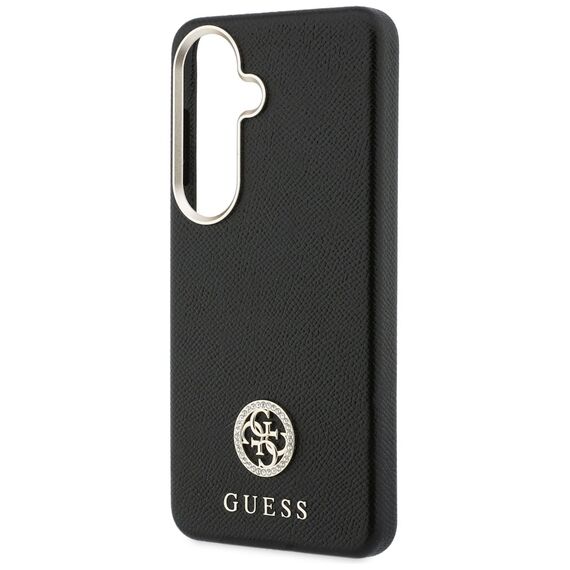 Etui Guess Rhinestone Round Logo MagSafe na Samsung Galaxy S26 - czarne