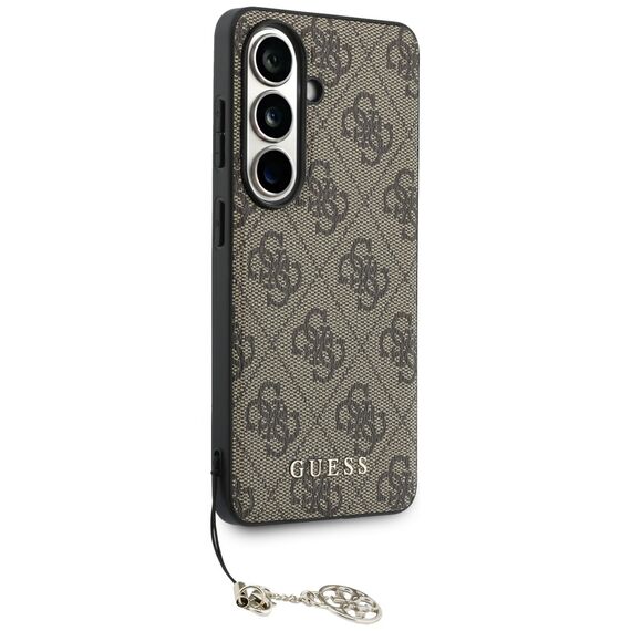 Guess 4G Classic Logo Charm MagSafe Case for Samsung Galaxy S26 - Brown