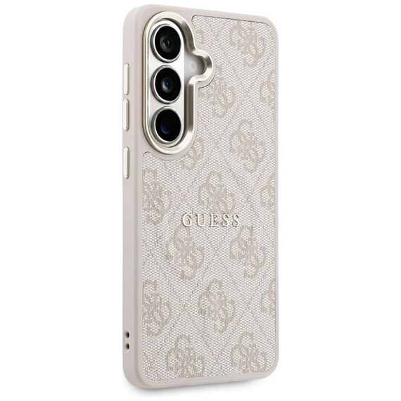Guess 4G Embossed Ring MagSafe Case for Samsung Galaxy S26 - Pink
