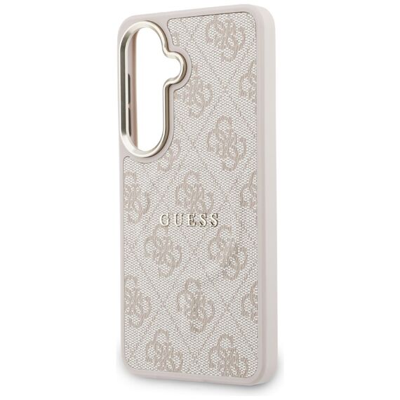 Guess 4G Embossed Ring MagSafe Case for Samsung Galaxy S26 - Pink