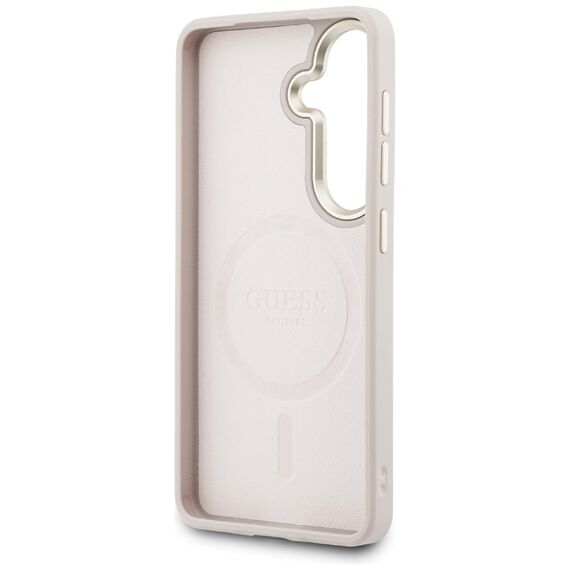 Guess 4G Embossed Ring MagSafe Case for Samsung Galaxy S26 - Pink