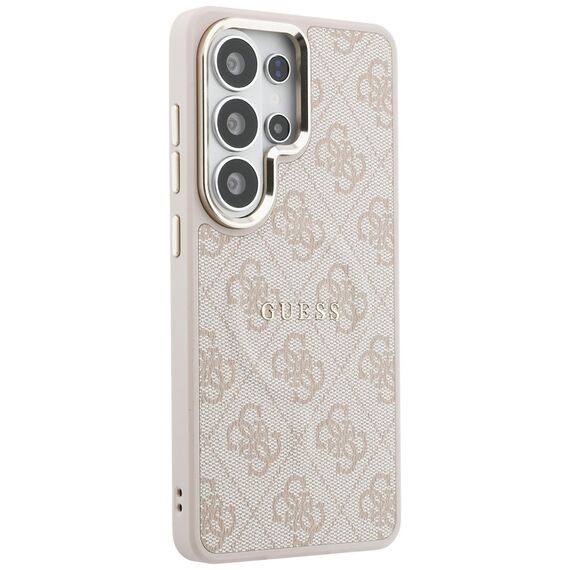 Guess 4G Embossed Ring MagSafe Case for Samsung Galaxy S26 Ultra - Pink