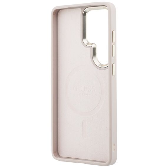 Guess 4G Embossed Ring MagSafe Case for Samsung Galaxy S26 Ultra - Pink