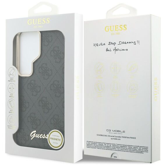 Guess 4G Script MagSafe case for Samsung Galaxy S26 Ultra - black