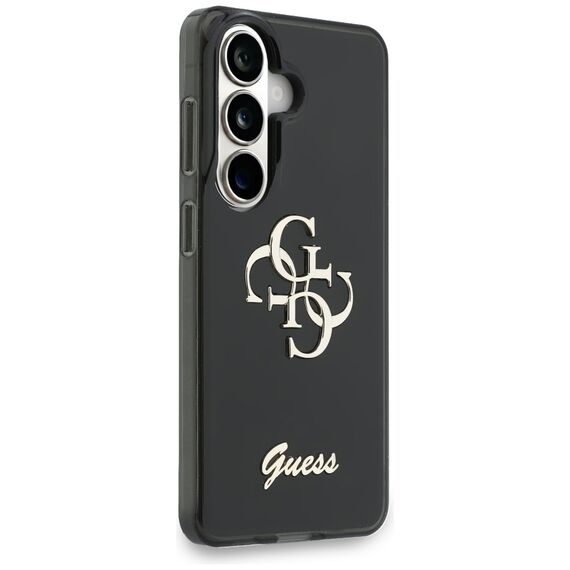 Guess IML Big Metal 4G Script case for Samsung Galaxy S26 - black