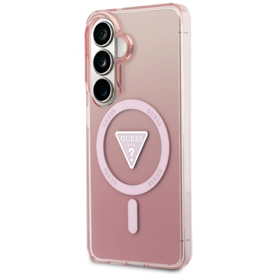 Guess IML Gradient Triangle MagSafe Case for Samsung Galaxy S26 - Pink