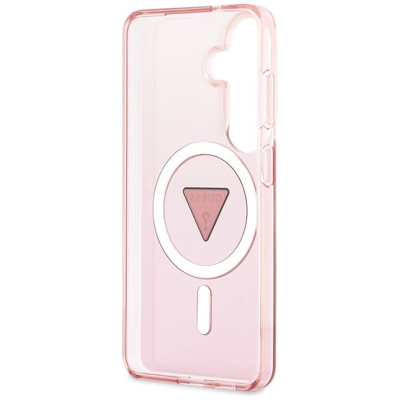 Guess IML Gradient Triangle MagSafe Case for Samsung Galaxy S26 - Pink